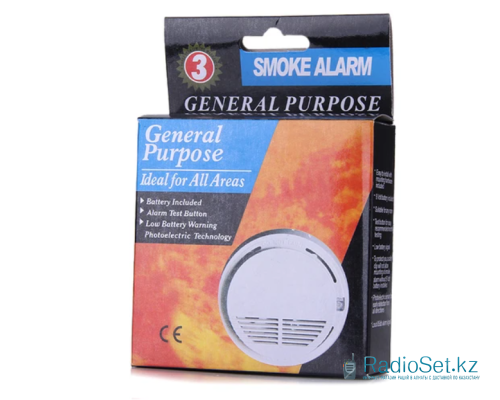 Датчик угарного газа СОДатчик дыма SS-168  автономный дымовой извещатель General Purpose Smoke Alarm SS-168